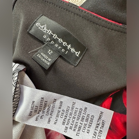 Red Floral Dress Size 12 Excellent condition. - Picture 7 of 7